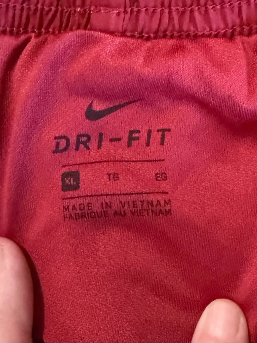 Nike Dri Fit Running Shorts Red Women’s Medium Athletic Gym Activewear